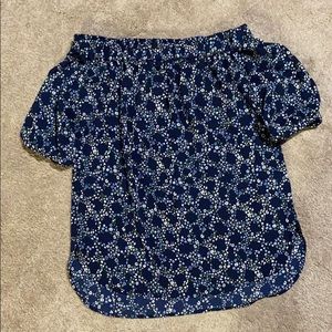 Michael kors off the shoulder shirt